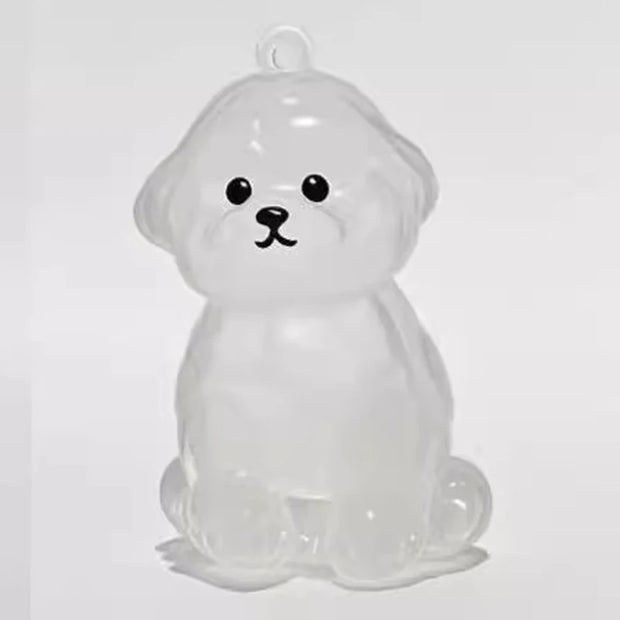 Dog Hair Keepsake Keychain – Memorial Pet Fur Holder, Mini Memory Box, Keyring Pendant
