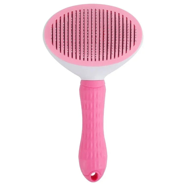 Pet Hair Remover Brush – Self-Cleaning Grooming Tool for Cats & Dogs