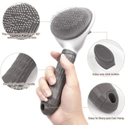 Pet Hair Remover Brush – Self-Cleaning Grooming Tool for Cats & Dogs