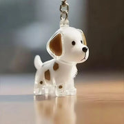 Dog Hair Keepsake Keychain – Memorial Pet Fur Holder, Mini Memory Box, Keyring Pendant